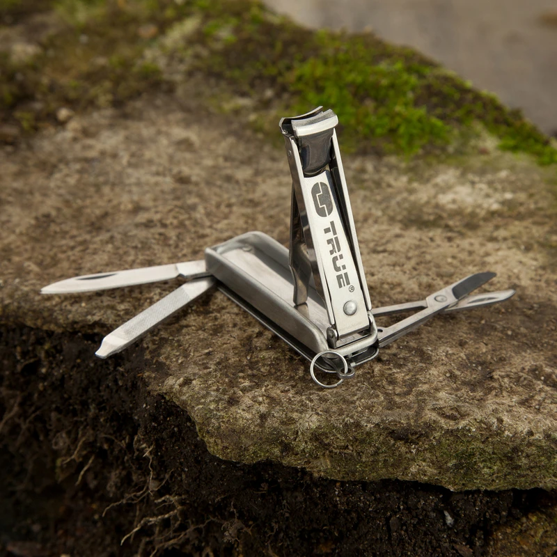 True Utility Tu215 Multi-tool Nail Clip Kit With Scissors, File, Blade And Screwdriver