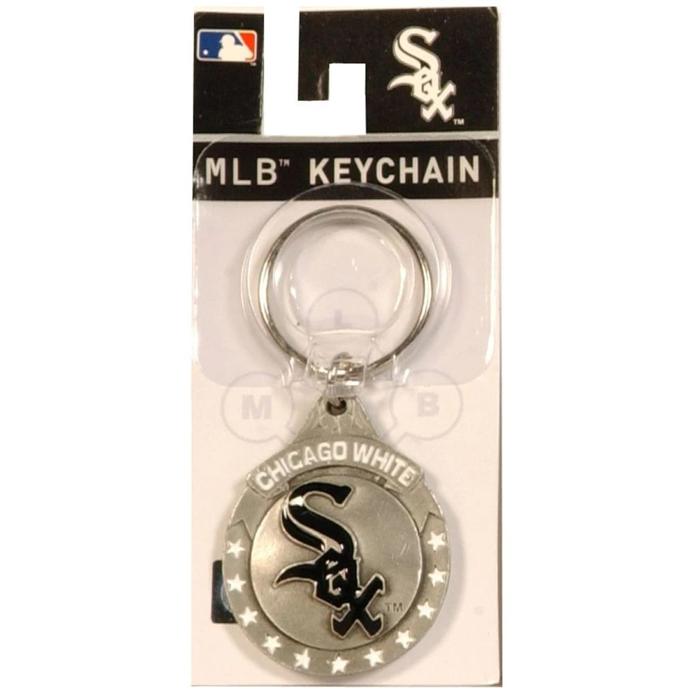 Chicago White Sox Metal Silver Decorative Key Chain - Model 711251
