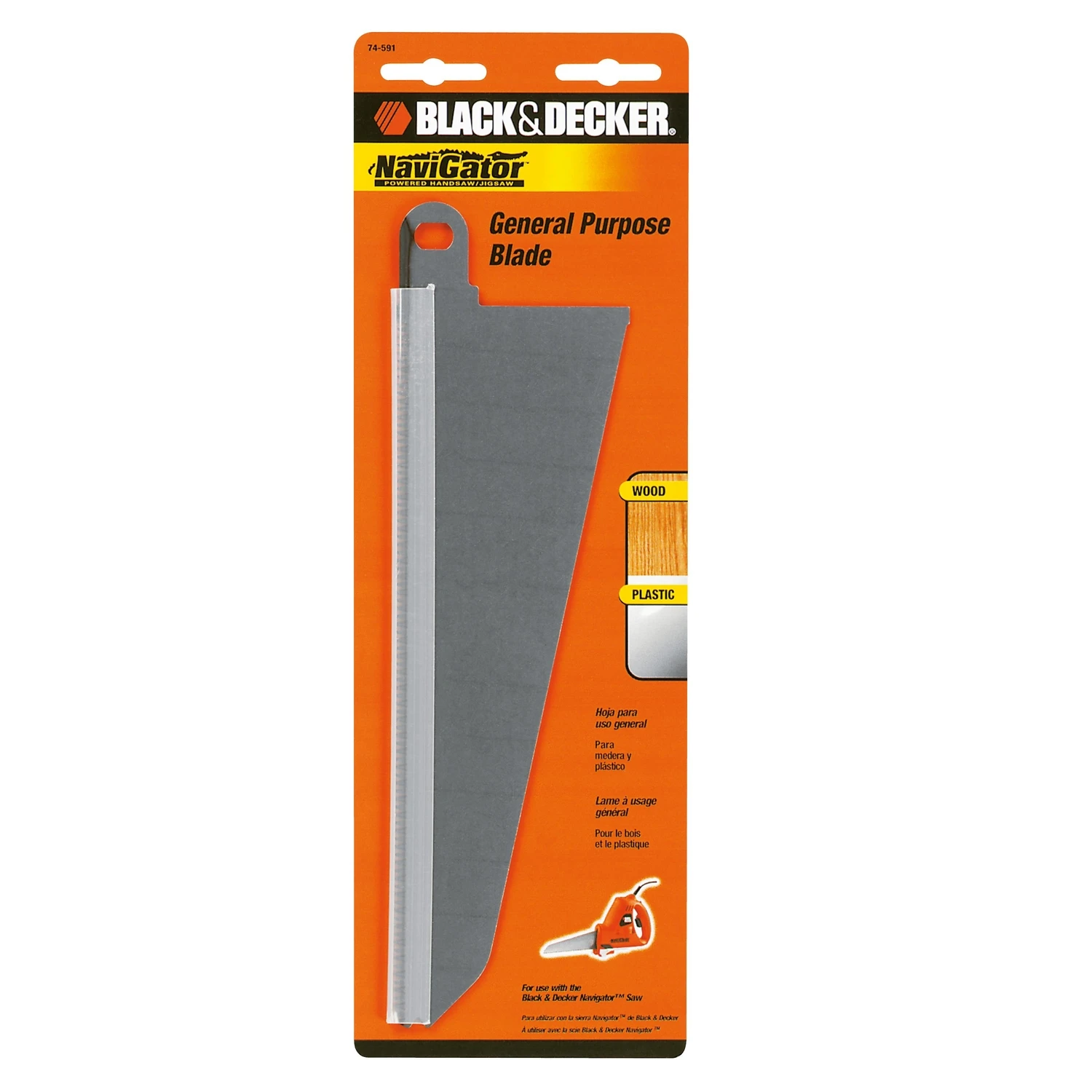 Black+decker Navigator 8 In. Bi-metal Blade 10 Tpi 1 Pk, Model 74-591