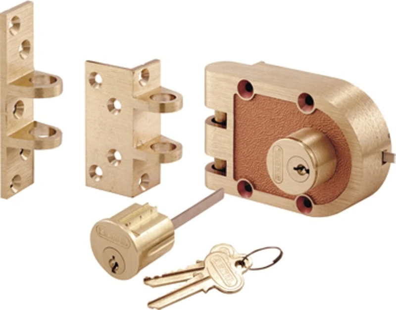 Segal Double Cylinder Brushed Brass Solid Bronze Alloy Deadbolt Se 19361
