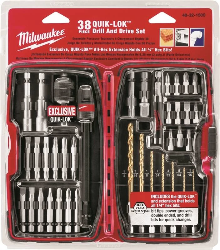 38-piece Universal Quik-lok Drill And Drive Set - Model 48-32-1500