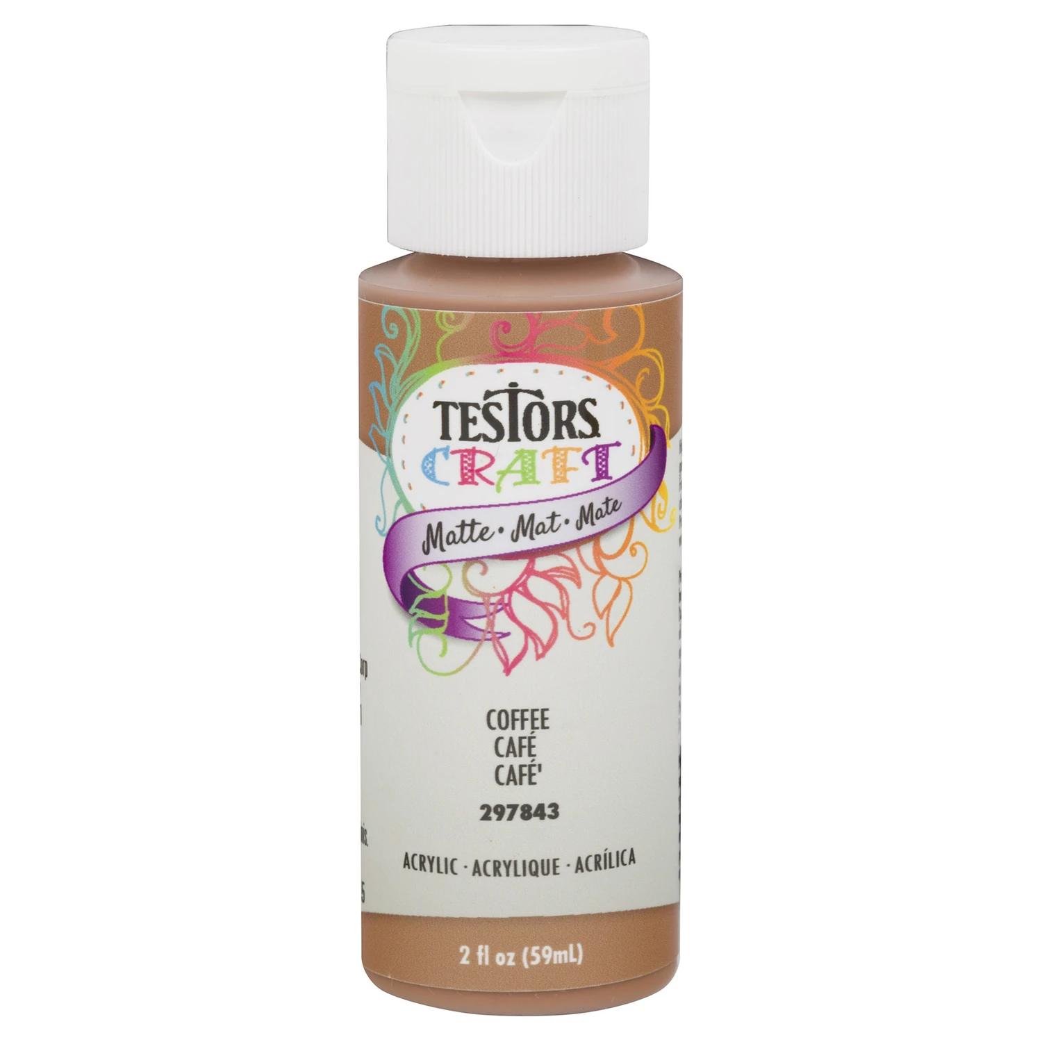 Matte Coffee Craft Spray Paint 2 Oz - High Quality Acrylic Paint