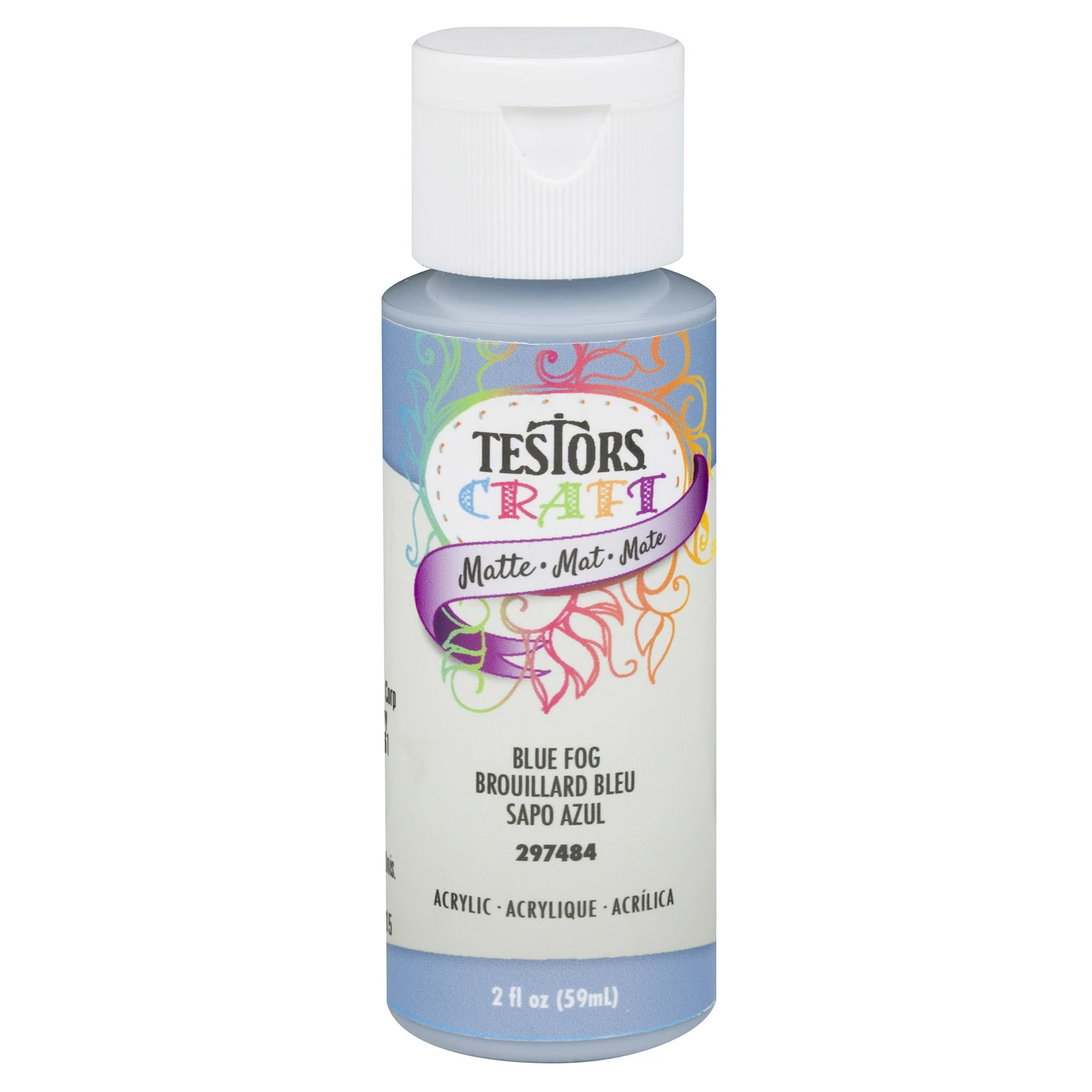 Matte Blue Fog Acrylic Craft Spray Paint 2 Oz - Versatile And Non-toxic