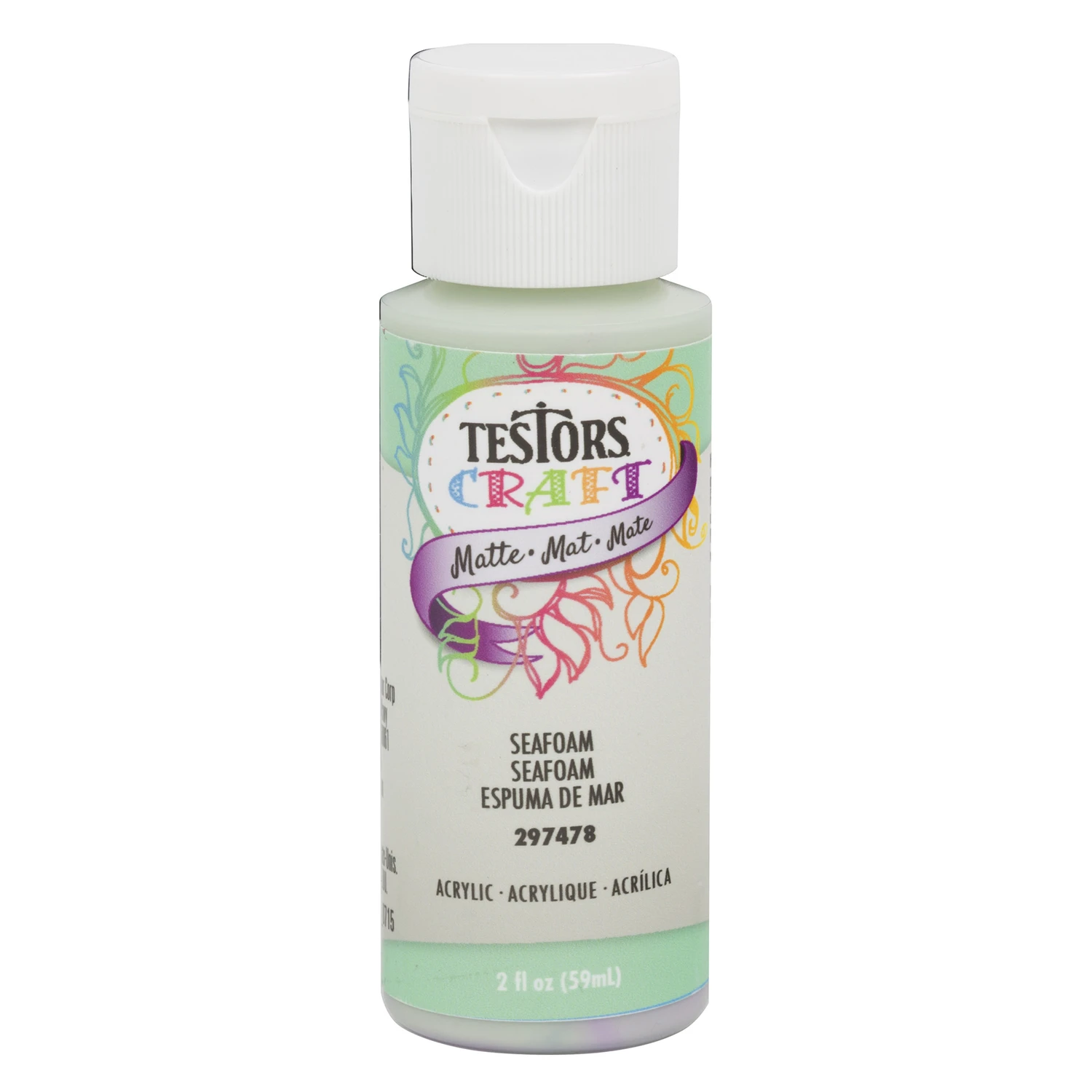 Matte Seafoam Acrylic Craft Spray Paint 2 Ounce - Versatile And Non-toxic