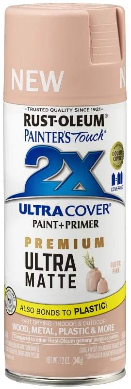 355035 Spray Paint 2x Ultra Cover Matte Pink 12 Ounce