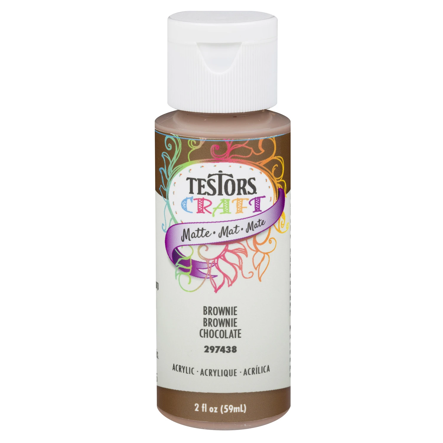 Matte Brownie Craft Spray Paint 2 Oz - High Quality Acrylic For Various Surfaces
