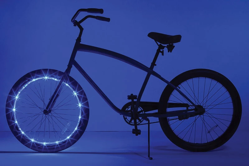 Brightz Wheel Brightz Blue LED Bike Accessory ABS Plastics 1 pk