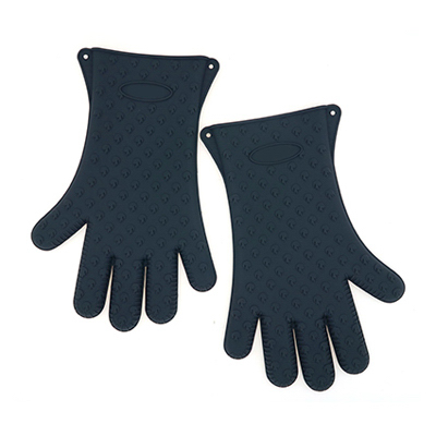 Silicone Grilling Gloves, Dark Gray, Fits Most, 2-Pk.