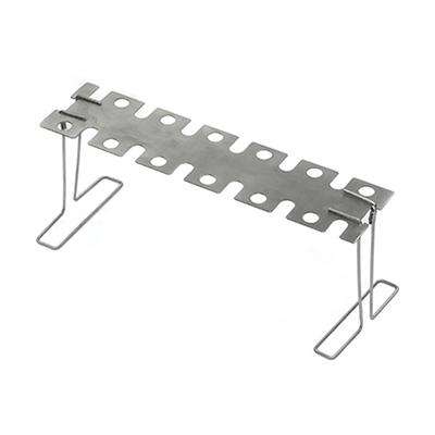 Junior EZ Legs and Wing Grill Rack in Brushed Silver Finish