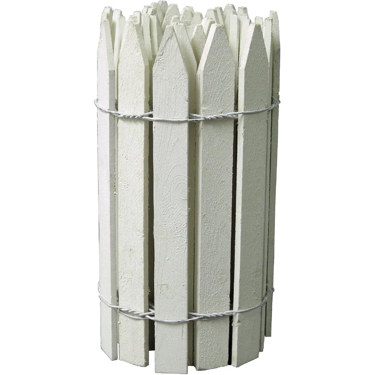 16 In. H X 12 Ft. L White Wood Decorative Border Fence