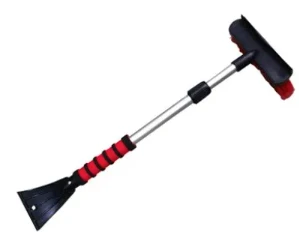 Deluxe Snow Broom With Squeegee Blade, Extends From 24 To 35 Inches