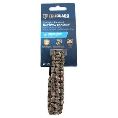 Paracord 550 Nylon Survival Bracelet in Camouflage Pattern