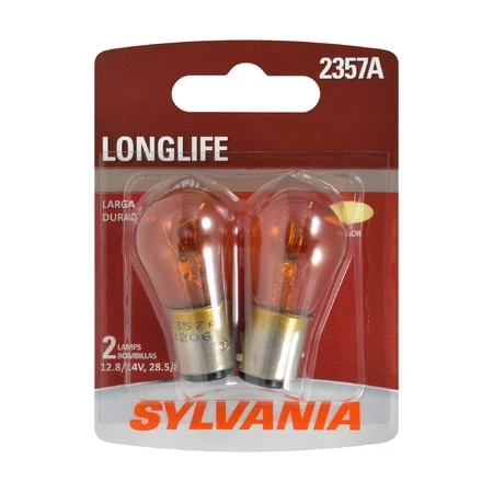 2357A Long Life Miniature Amber Bulb, 2357ALL BP2, 2-Pk.