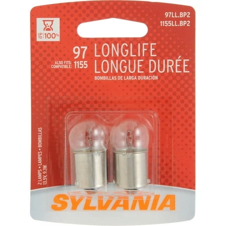 97 Long Life Miniature Clear Bulb, 97LL BP2, 2-Pk.