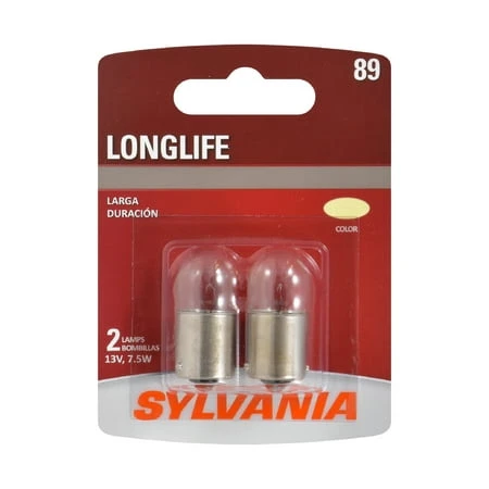 89 Long Life Miniature Clear Bulb, 89LL BP2, 2-Pk.
