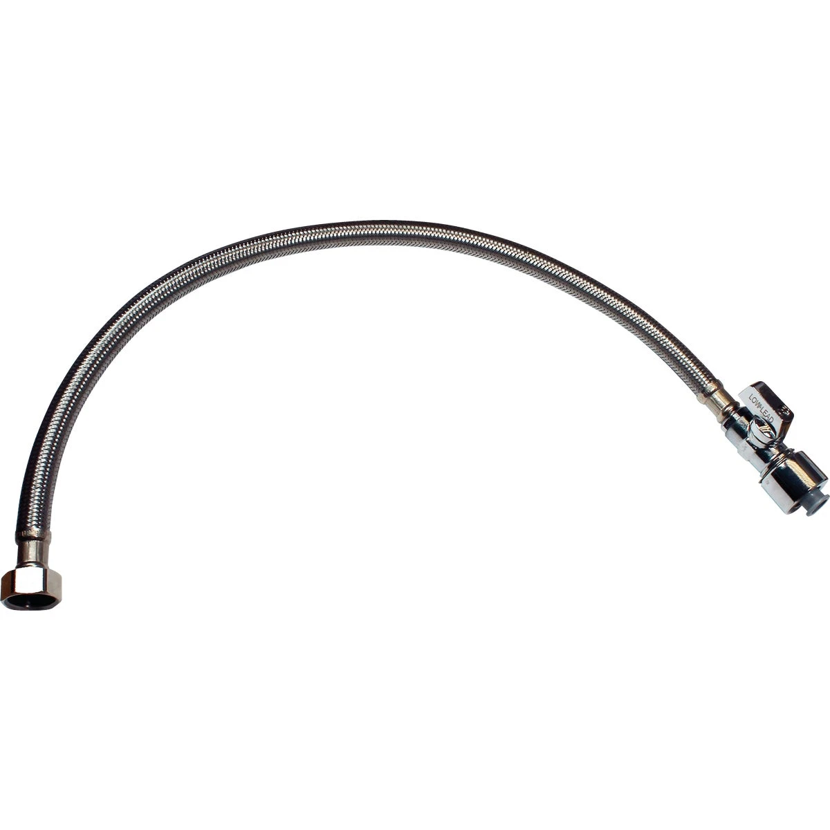5/8 In. X 20 In. Stainless Steel Quick Lock Toilet Supply Tube With Valve