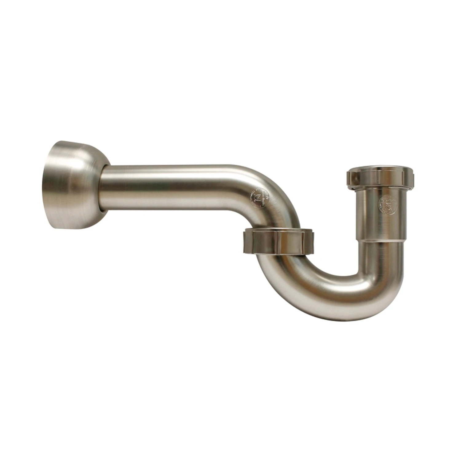 1-1/2 In. Abs Decorative Brushed Nickel P-trap With Reducer Washer
