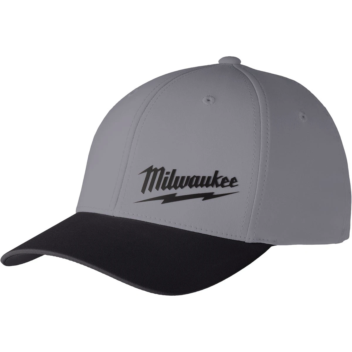 Milwaukee Tool Gray WORKSKIN Performance Fitted Hat - Large/X-Large