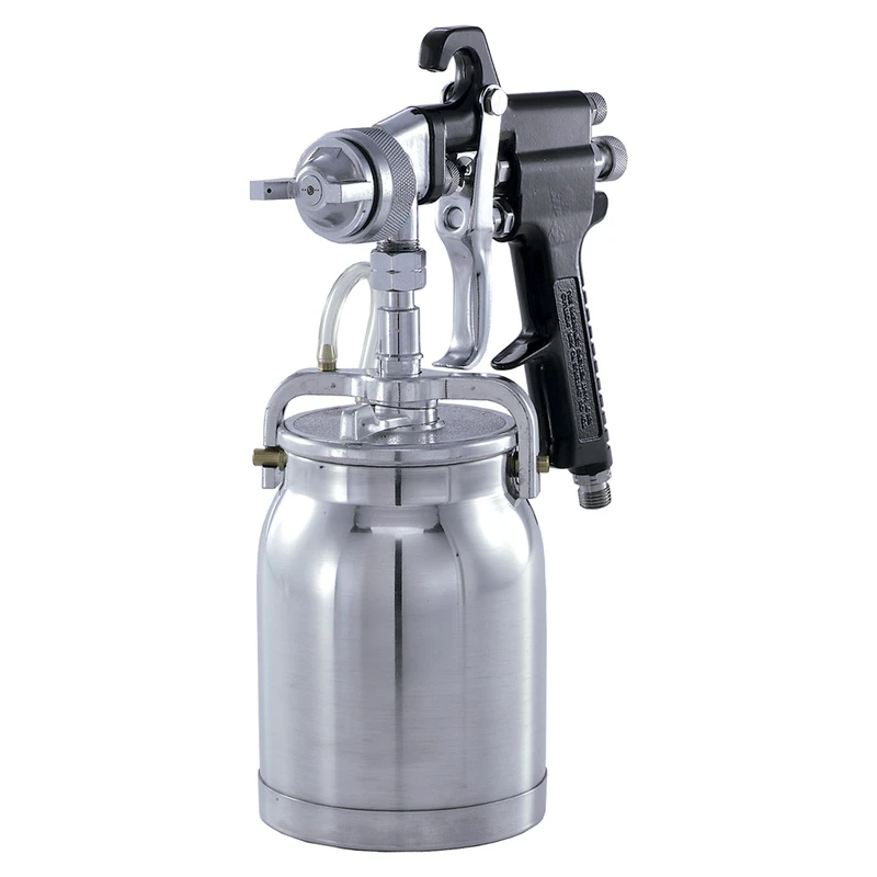 Professional 40 Psi Siphon Feed Spray Gun With 1 Quart Canister