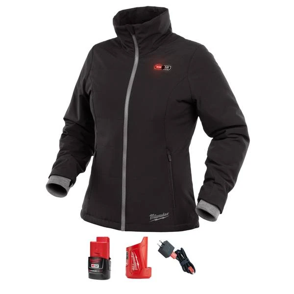 M12 Women's Heated Softshell Jacket Kit - Black, Extra Large With Battery & Charger