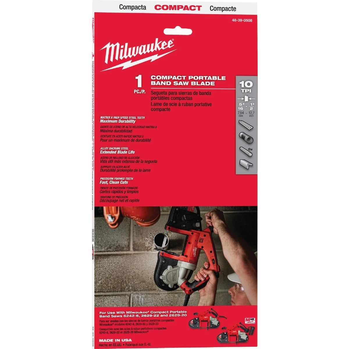 35-3/8 In. X 1/2 In. 10 Tpi Bi-metal Compact Band Saw Blade