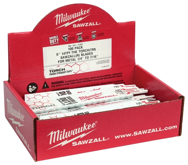 Torch Sawzall Blade, 18 TPI, 6-In.