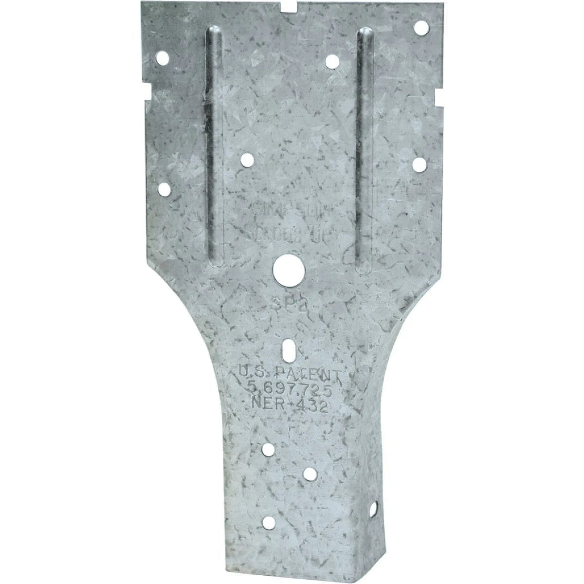 6-5/8 In. Galvanized Steel 20 Gauge Stud Plate Tie Sp2