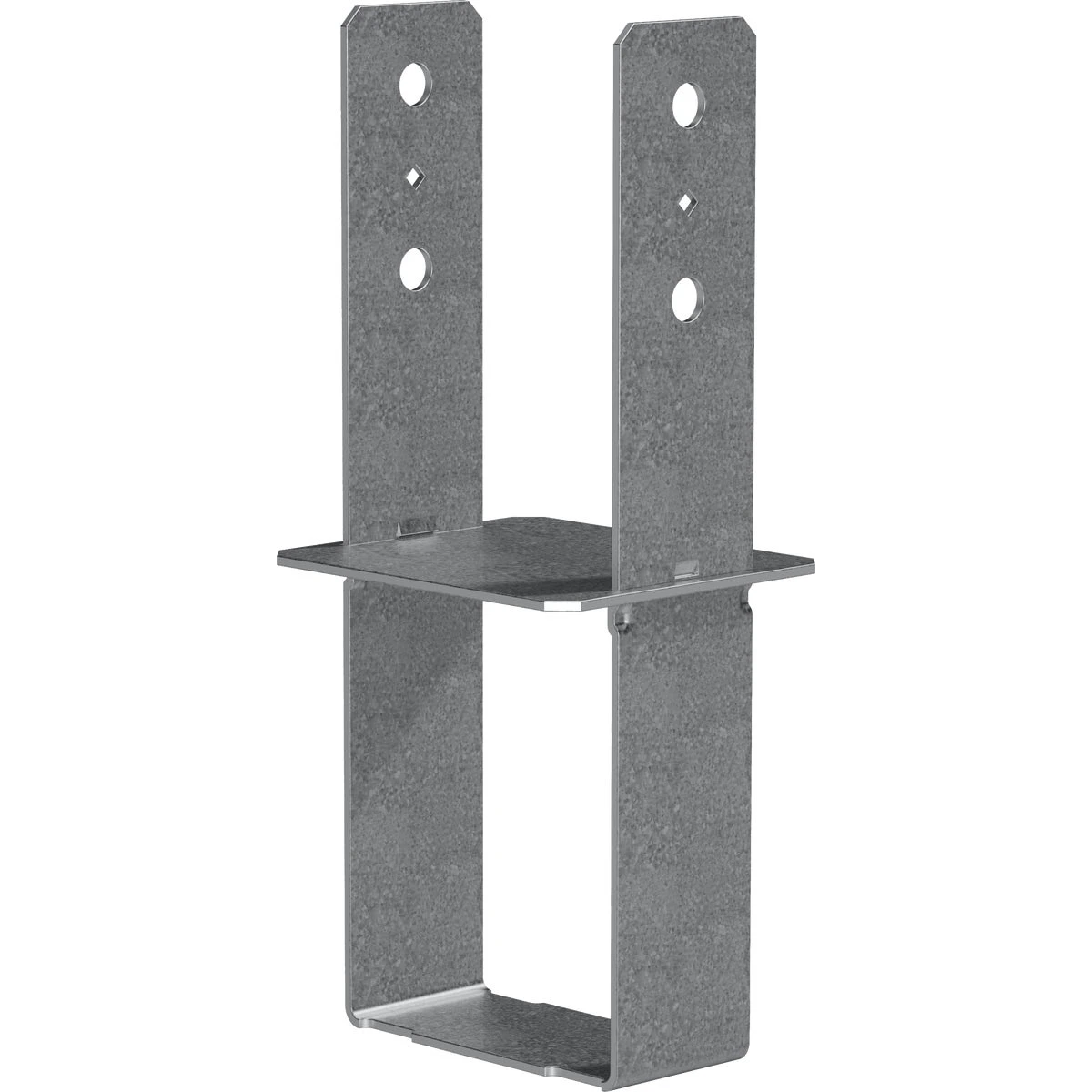 Column Base for 6 by 6 Inch Posts, Heavy Duty Steel Construction