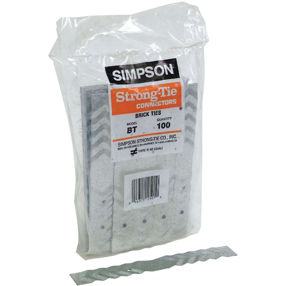 Brick Ties, 22 Gauge, 100-Pk.