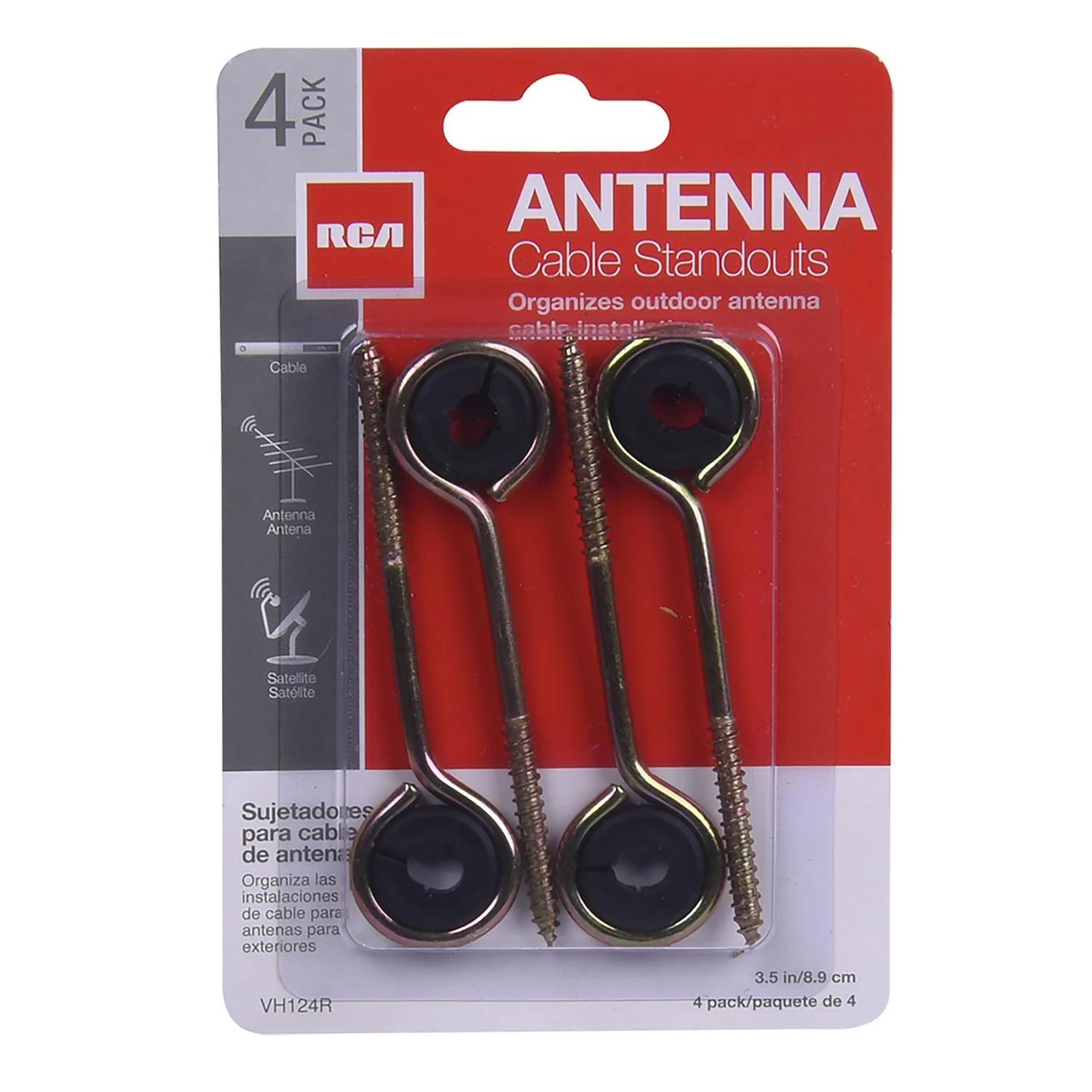 Metal Antenna Stand Outs, 3-1/2 In., 4-Pk.