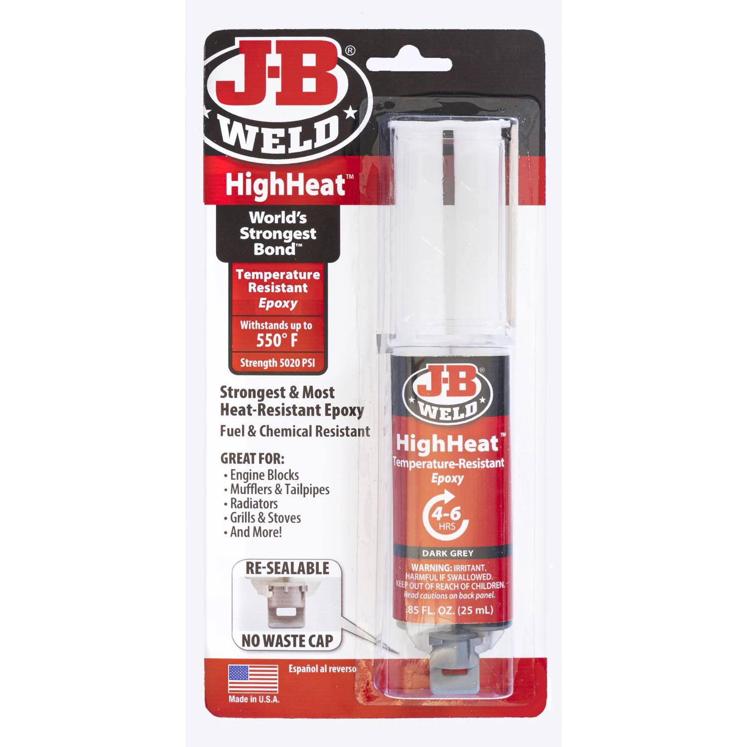High Heat Resistant Two-Part Epoxy Syringe System, 25 Milliliters