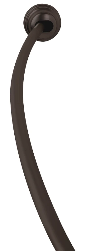 Neverrust 50 In. To 72 In. Adjustable Curved Shower Rod In Bronze