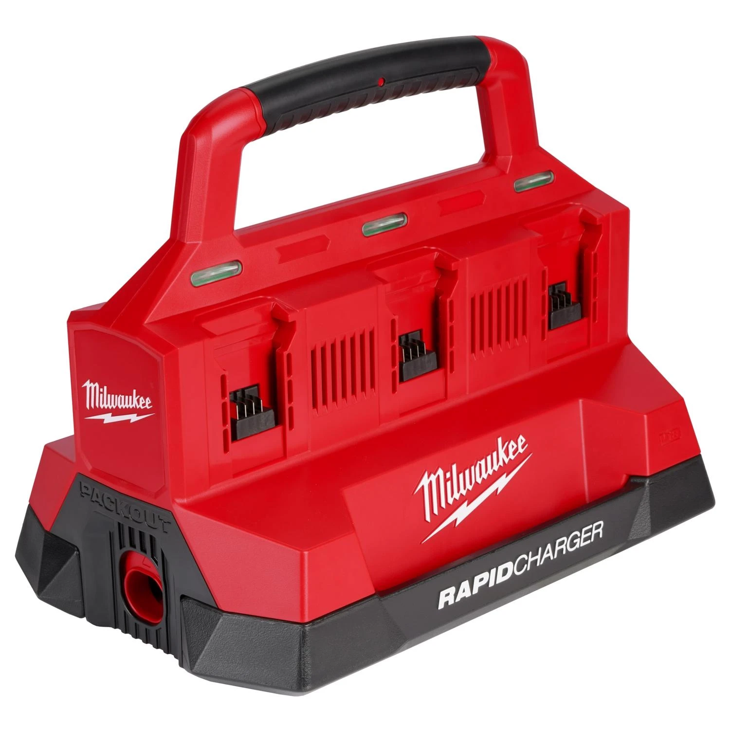 M18 Packout Six Bay Rapid Charger - 18v Lithium-ion Battery Charger