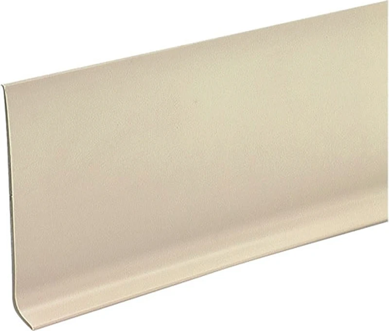 4 Inch by 120 Foot Almond Vinyl Wall Base Molding
