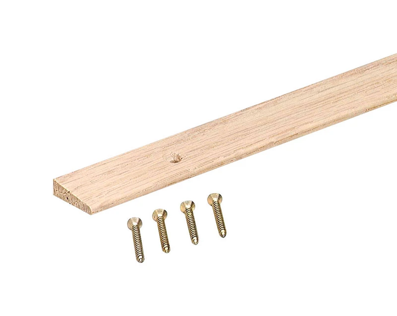 Unfinished Oak 1 In. W X 36 In. L Hardwood Reducer Floor Transition