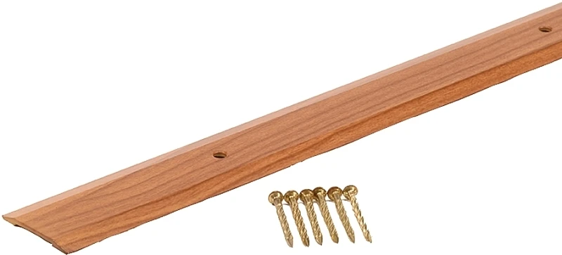 Cherry 1-1/4 In. X 6 Ft. Aluminum Seam Binder With Hardwood Finish