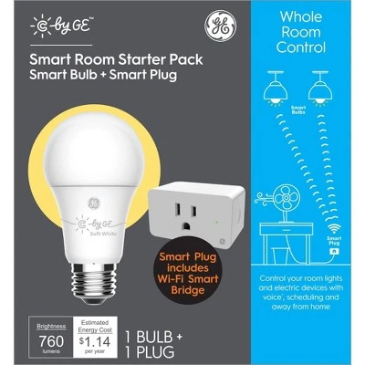 Wireless Smart Plug And 9.5-watt A19 Led Light Bulb Bundle, Model 93127316