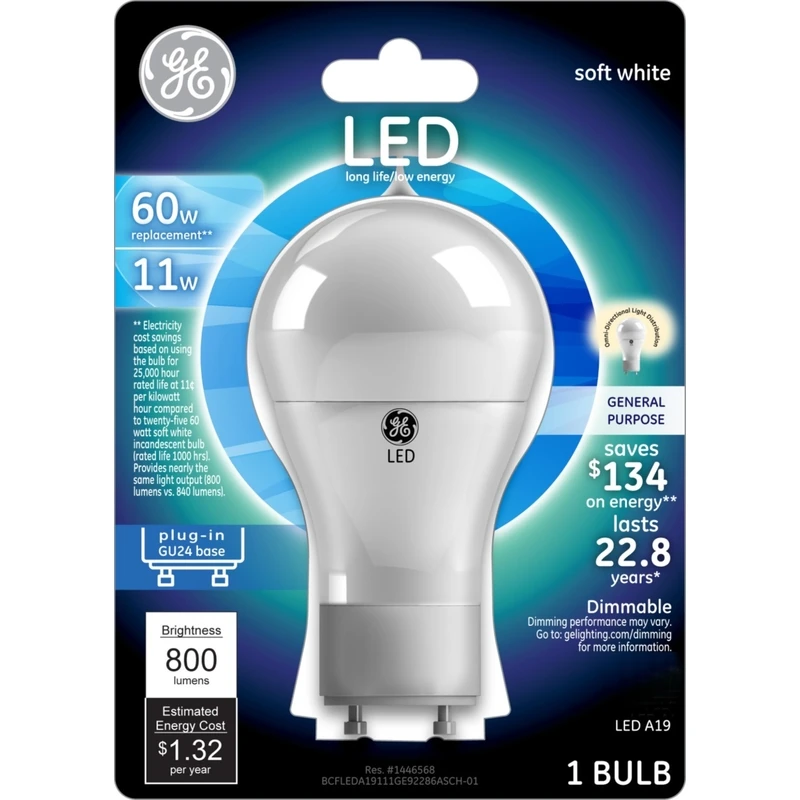 LED Light Bulb, White, 800 Lumens, 10 Watt