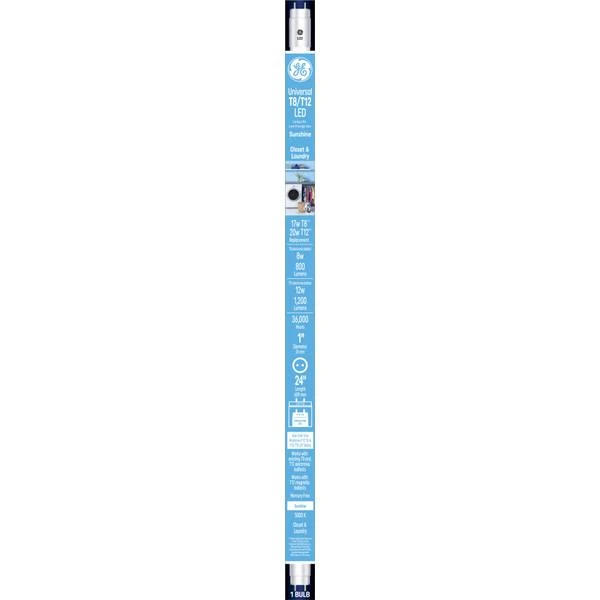Led 8-watt T8 Linear Tube, Daylight, 800 Lumens, 24-inch