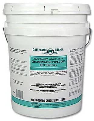 5 Gallon Heavy Duty Chlorinated Pipeline Detergent For Livestock And Dairy Applications