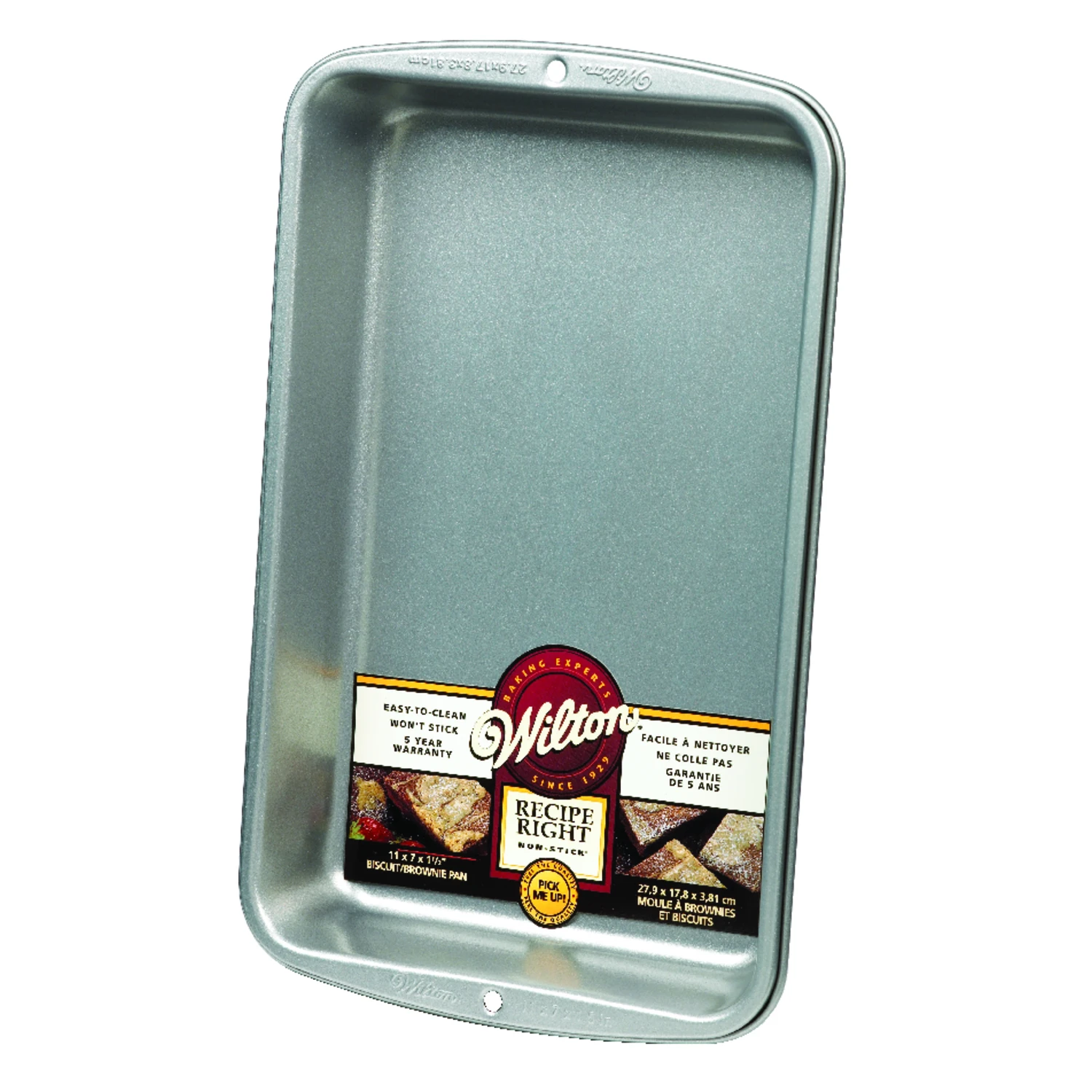 Recipe Right 11 by 7 Inch Non-Stick Brownie and Biscuit Baking Pan
