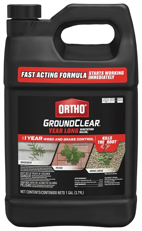Groundclear 2 Gallon Concentrate Year Long Vegetation Killer - Fast Acting Formula