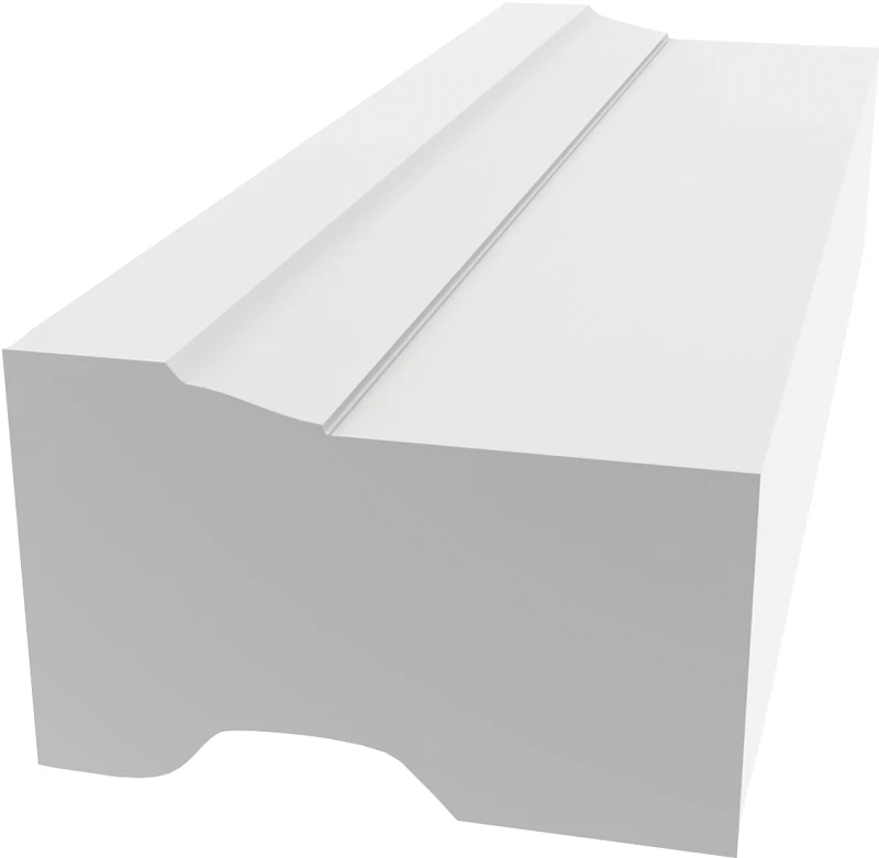 2 In. X 8 Ft. Pvc Brick Molding - Moisture Proof & Energy Efficient