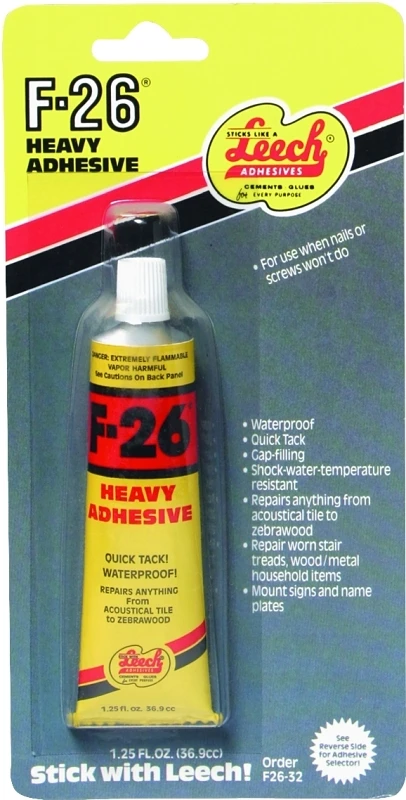 Leech F-26 1.25 Oz. Heavy-duty Construction Adhesive For All Materials
