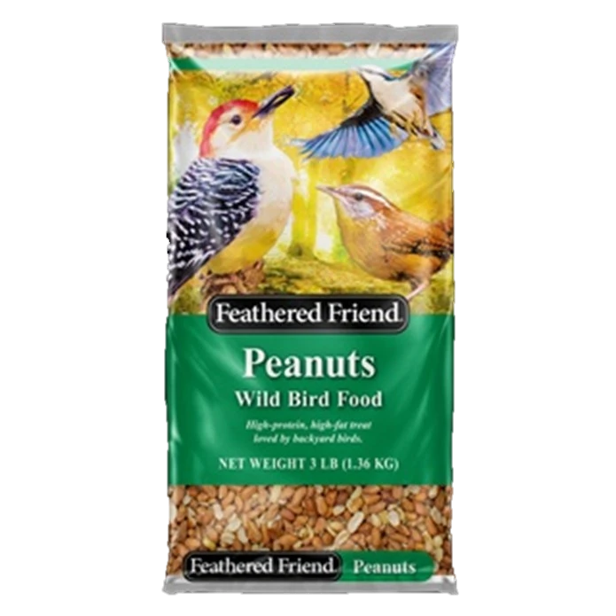 Peanuts Wildlife Food, 3 Pound Bag For Birds And Squirrels