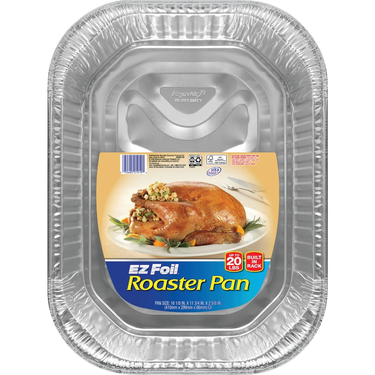 Ez Foil 11-3/4" W X 16-1/8" L Rectangle Roaster Pan With Rack