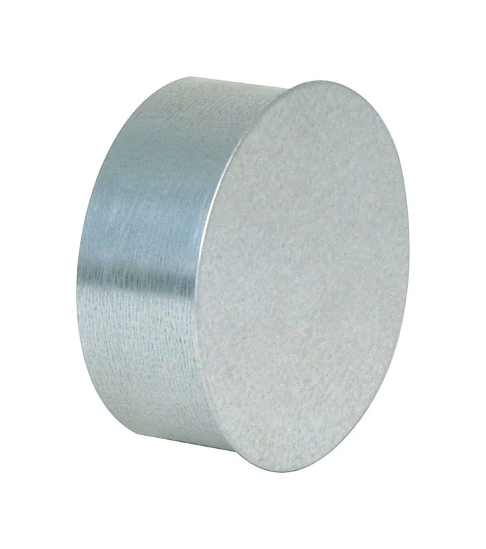 5 In. Diameter Galvanized Steel Pipe End Cap, Model Gv0723