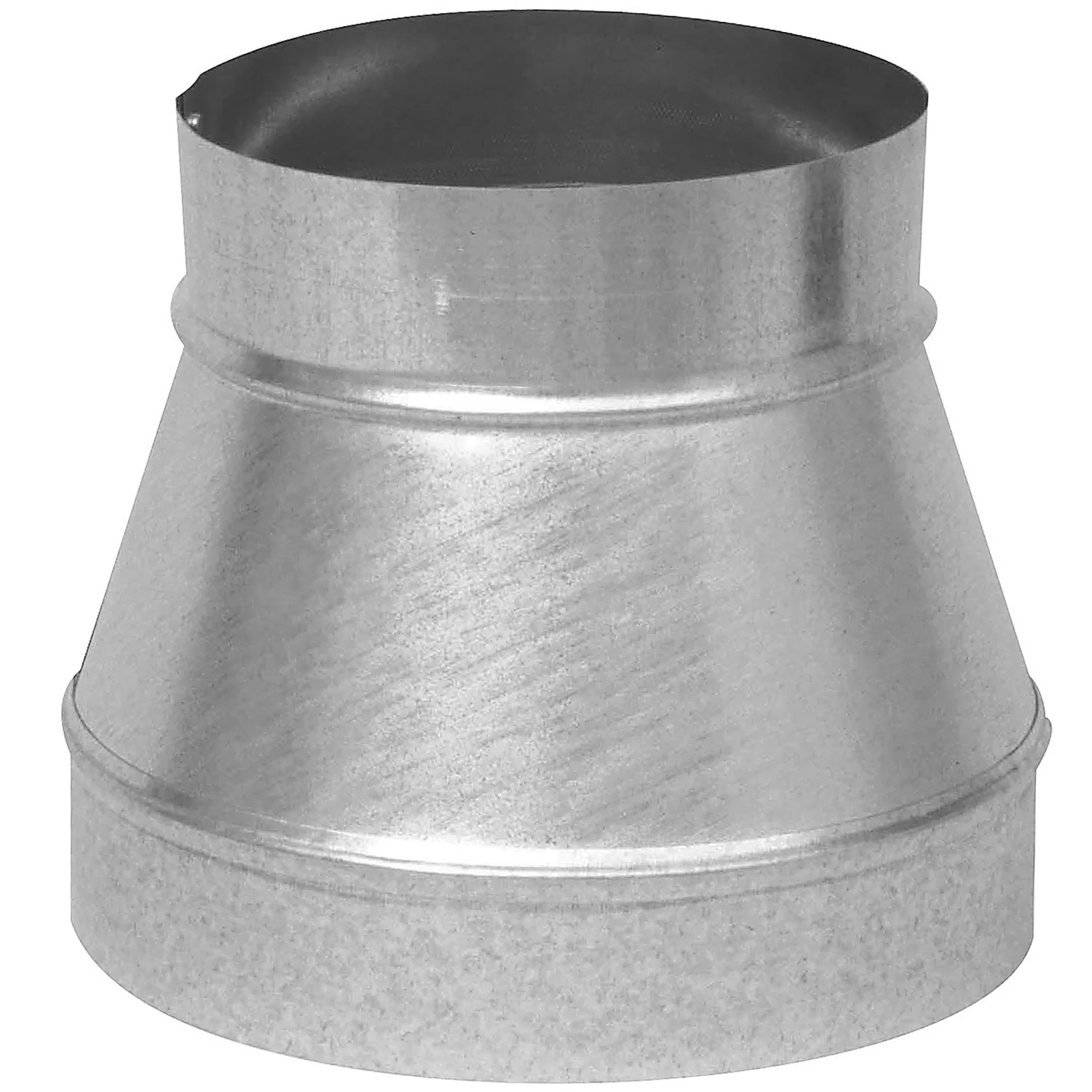HVAC Duct Pipe Reducer and Increaser, No Crimp, 26 Gauge Steel, 10 Inch by 8 Inch