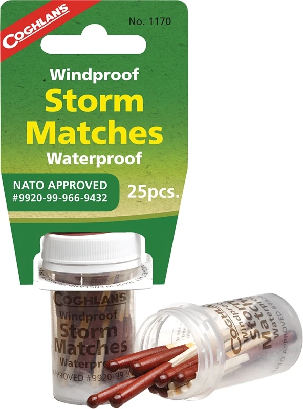 25-Pack Wind and Waterproof Storm Matches