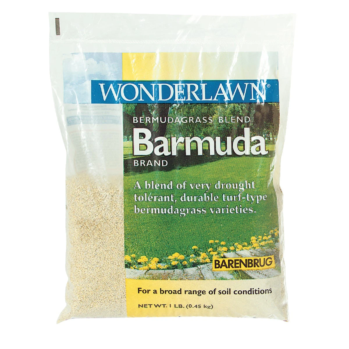 1 Lb. Bermuda Grass Seed For Full Sun, 225 Sq. Ft. Coverage